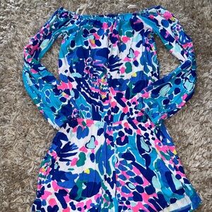 Lilly Pulitzer Blue and Pink Romper